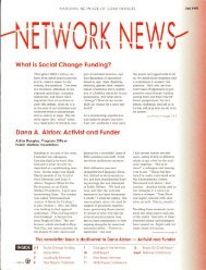 What is Social Change Funding? Dana A. Alston: Activist and Funder