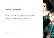 Brochure Private Label Funds - LGT Capital Management