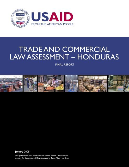 Trade and Commercial Law Assessment - Honduras - Economic ...