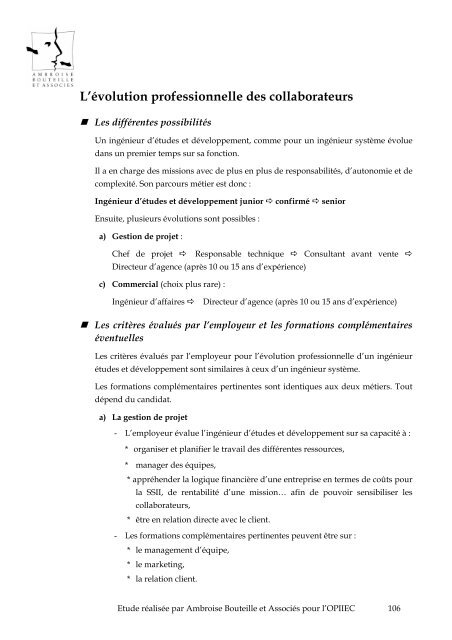 L'Ã©volution professionnelle des collaborateurs - Syntec ingenierie