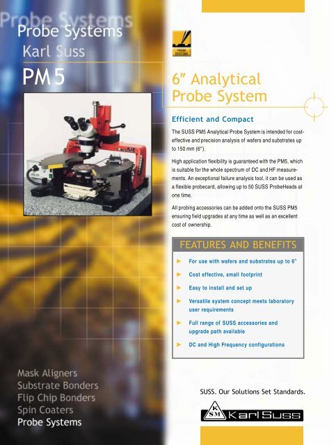 Karl Suss 6 Analytical Probe System - PTB Sales