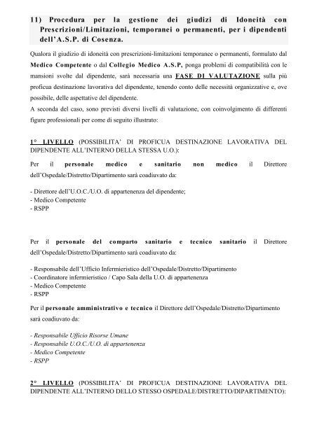 Documento di Consenso Medici Competenti