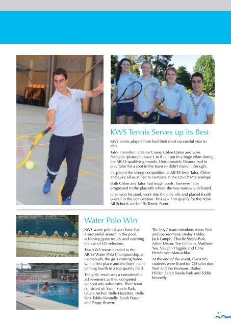 KWS Magazine 2012 Issue Three - Kinross Wolaroi School