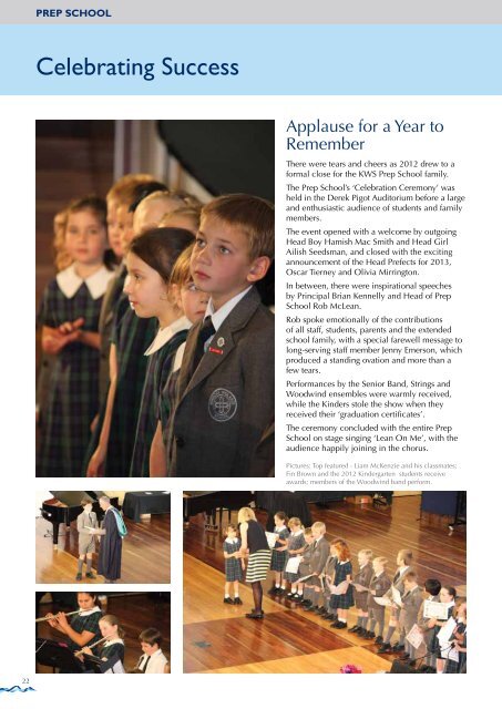 KWS Magazine 2012 Issue Three - Kinross Wolaroi School