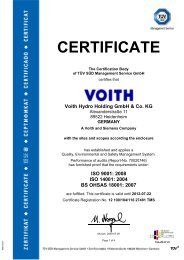 2008 iso 14001: 2004 bs ohsas 18001 - Voith Hydro