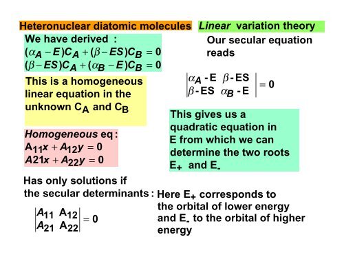 Lecture 28: Heteronuclear Diatomic Molecules The material ... - Cobalt