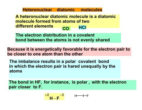 Lecture 28: Heteronuclear Diatomic Molecules The material ... - Cobalt