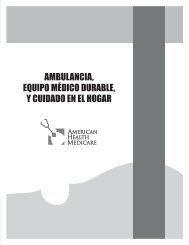 ambulancia, equipo mÃ©dico durable, y cuidado en el hogar - AHM