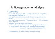 Anticoagulation en dialyse - OMéDIT Basse-Normandie