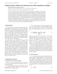 A high precision method for measuring very small capacitance ...