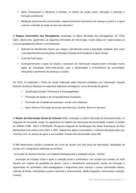 Plano Municipal para a Igualdade de Género - Câmara Municipal ...