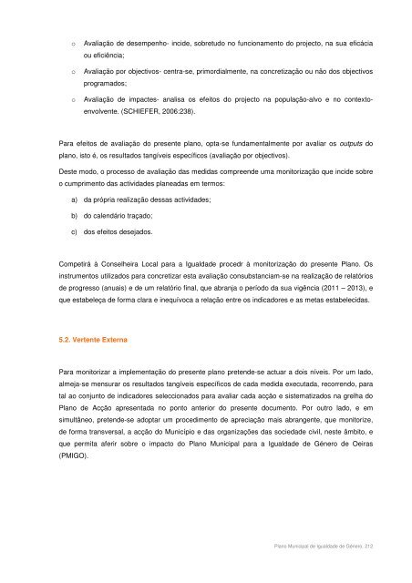 Plano Municipal para a Igualdade de Género - Câmara Municipal ...