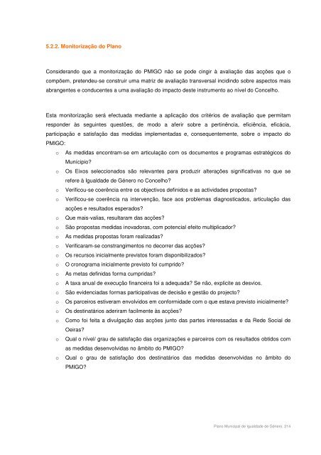 Plano Municipal para a Igualdade de Género - Câmara Municipal ...