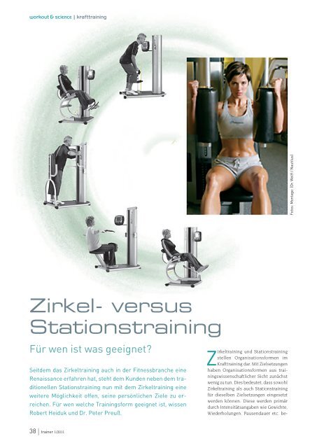 Zirkel- versus Stationstraining