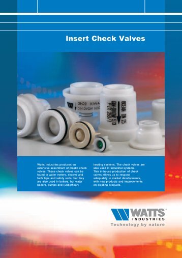 Insert Check Valves - Watts Industries