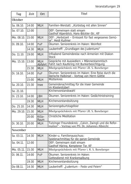 Gemeindebrief - Kirchenmusik an der Dreifaltigkeitskirche Kaufbeuren