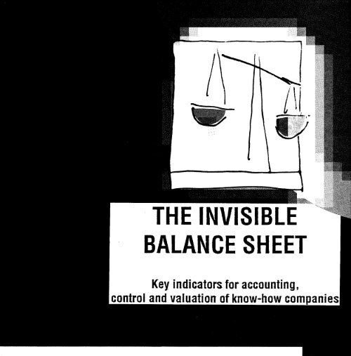 Invisible Balance Sheet - Sveiby Knowledge Management