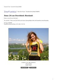 Dana (24) aus Dzerzhinsk (Russland) - InterFriendship