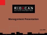 View this Presentation (PDF 4.91 MB) - RioCan