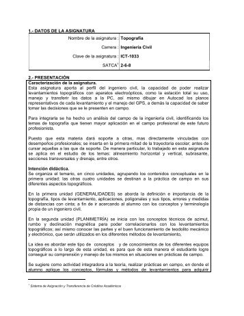 FG O ICIV-2010-209 Topografia.pdf - Instituto TecnolÃ³gico de ...