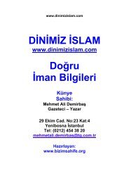 DÄ°NÄ°MÄ°Z Ä°SLAM DoÄru Ä°man Bilgileri - Bizim Sahife