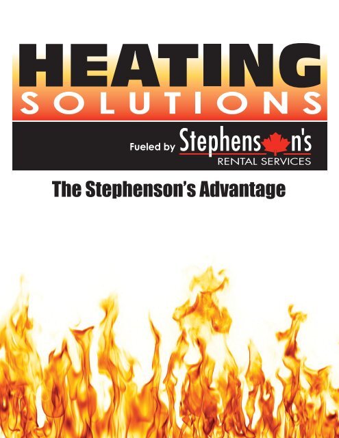 The Stephenson's Advantage - Stephenson's Rental Services