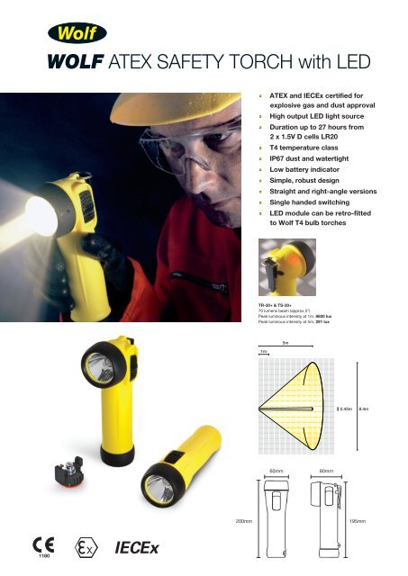 ATEX Safety Torch with LED Leaflet - Wolf Safety Lamp Company