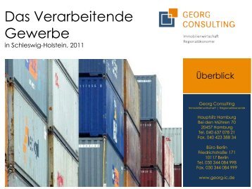 Das Verarbeitende Gewerbe - Georg Consulting