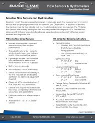 Flow Sensors and Hydrometers Specification ... - Baseline Systems