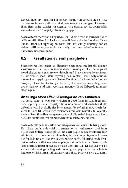 Myndighetsanalys av Skogsstyrelsen - Statskontoret