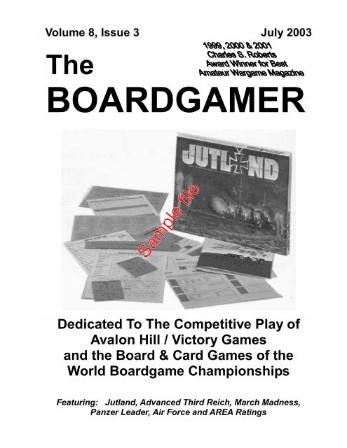 The Boardgamer Magazine - Volume 8, Issue 3 - WarGameVault