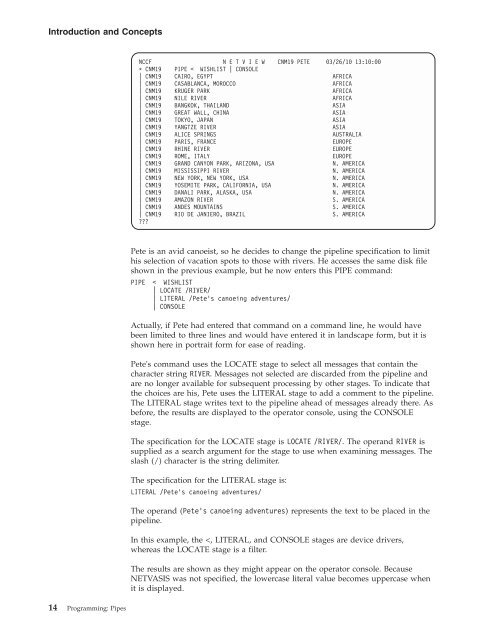 IBM Tivoli NetView for z/OS Programming: Pipes - IBM notice