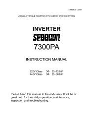 PA7300 Instruction Manual - TECO-Westinghouse Motor Company