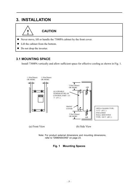 PA7300 Instruction Manual - TECO-Westinghouse Motor Company