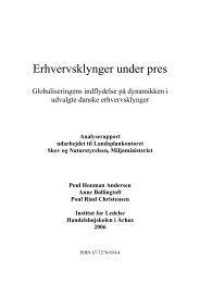 Rapport: Erhvervsklynger under pres - Naturstyrelsen