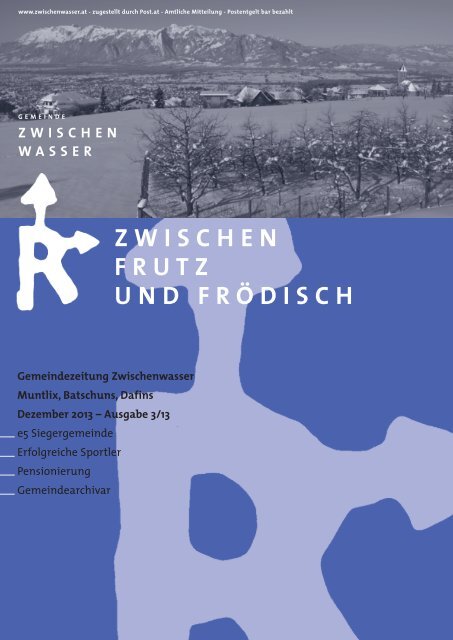 Gemeindezeitung 3_13 - Gemeinde Zwischenwasser