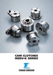 MZEU-K Series Cam Clutch English - Tsubaki Europe