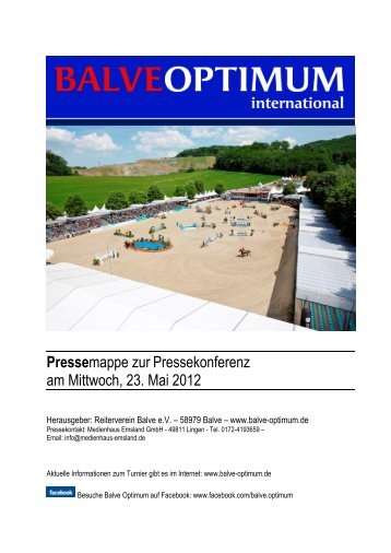 Preis der Provinzial Versicherung 2012 - Balve Optimum