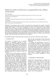 Radial stress paths in triaxial tests on compacted Boom clay ...