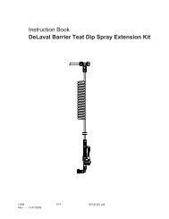 Instruction Book DeLaval Barrier Teat Dip Spray Extension Kit
