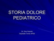 STORIA DOLORE PEDIATRICO