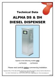 ALPHA DS & DH DIESEL DISPENSER - Hytek