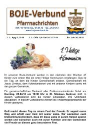 Pfarrnachrichten 15-16.2013 - Boje Verbund