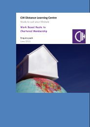 course pack - Chartered Institute of Housing