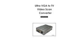 User Manual Of Ultra PC Mac VGA to TV Video Scan Converter