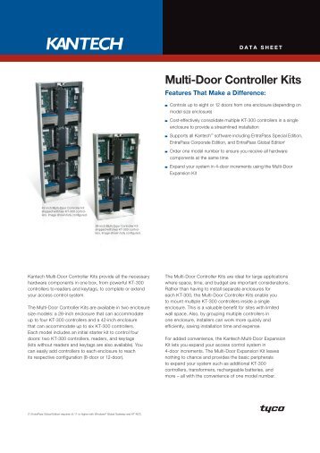 Multi-Dor Controller Kit Data Sheet - English A4 - Kantech