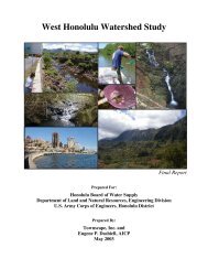 West Honolulu Watershed Study - Final Report - Prepared for