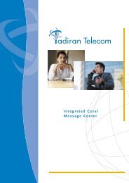 Integrated Coral Message Center - Tadiran Telecom