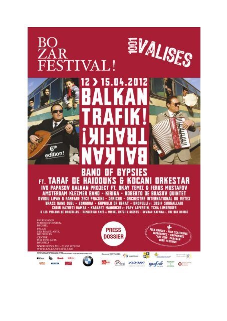Table of contents - Balkan Trafik Festival