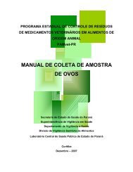 Manual de Coleta de Amostra de Ovos - Secretaria da SaÃºde